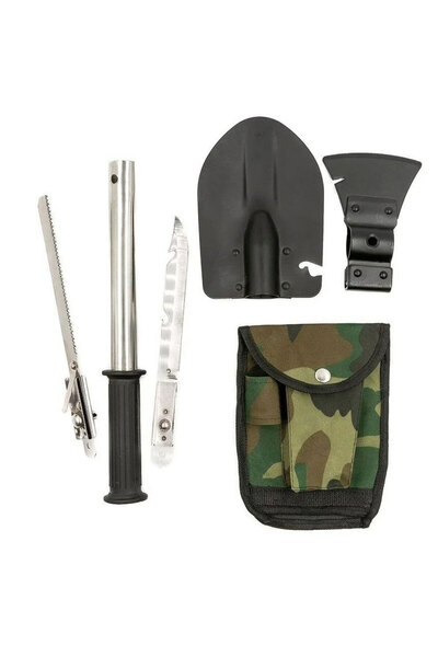 Forestia Çok Amaçlı Kampçı Seti - Çok Fonksiyonlu Katlanabilir Kamp Küreği Se...