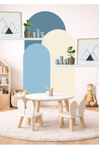 Sim Tasarım Set de autocolante de perete Bohemian Oval, 3 piese