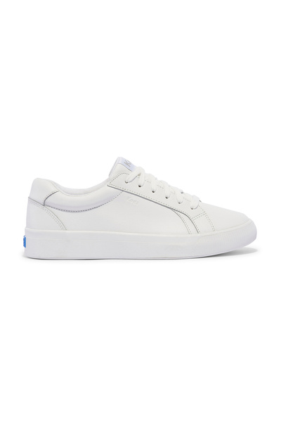 Keds Women's Pursuit Lace Up Leather Casual Sneaker White