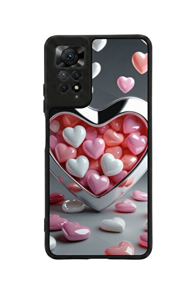 Aksel Kılıf متوافق مع Redmi Note 11 Pro / 12 Pro مطبوع، أسود مطفي، سيليكون نا...