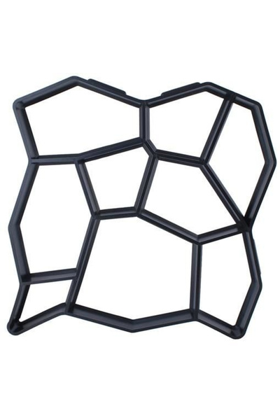 zola Mold for poured concrete paving, irregular pattern, reusable, plastic, 4...