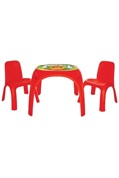 PİLSAN King Table Set with 2 Chairs for Kids