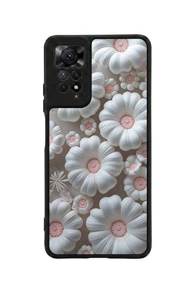 Aksel Kılıf متوافق مع Redmi Note 11 Pro / 12 Pro مطبوع، أسود مطفي، سيليكون نا...