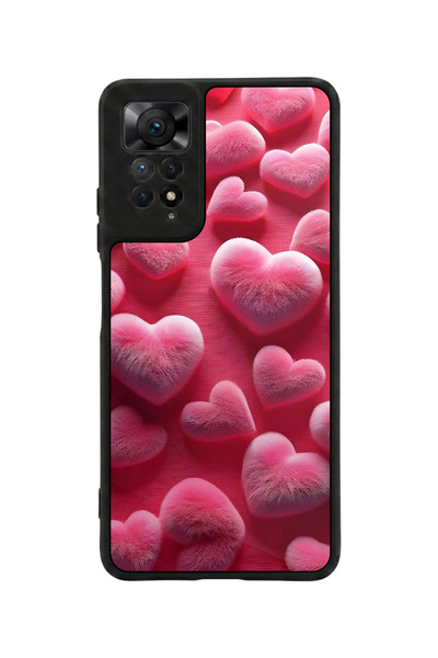 Aksel Kılıf متوافق مع Redmi Note 11 Pro / 12 Pro مطبوع، أسود مطفي، سيليكون نا...