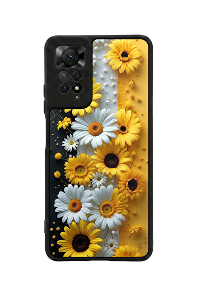 Aksel Kılıf متوافق مع Redmi Note 11 Pro / 12 Pro مطبوع، أسود مطفي، سيليكون نا...