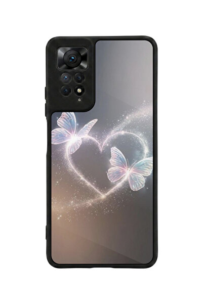 Aksel Kılıf متوافق مع Redmi Note 11 Pro / 12 Pro مطبوع، أسود مطفي، سيليكون نا...