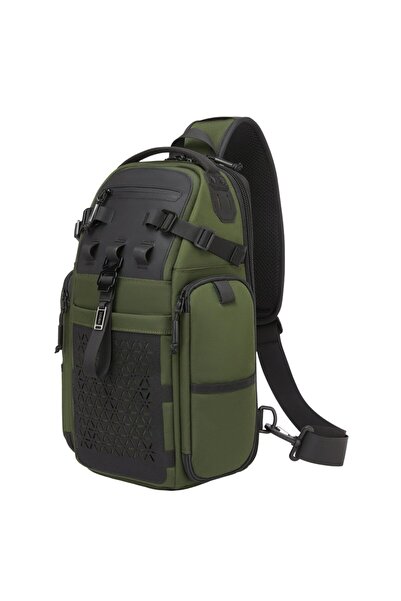 OZUKO Water-Resistant Oxford Tactical Anti-Theft Sling Bag, 40x14x22cm, Large...