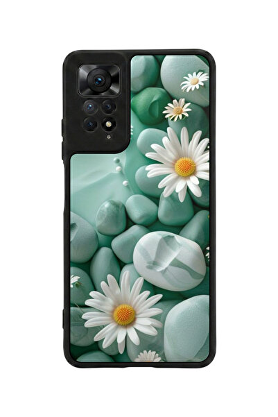 Aksel Kılıf متوافق مع Redmi Note 11 Pro / 12 Pro مطبوع، أسود مطفي، سيليكون نا...