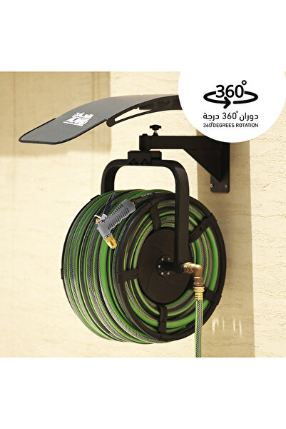 ALAYED بكرة فولاذية دوران 360 درجه من مصنع العايد مع خرطوم مياه وخرطوم حديقة ...