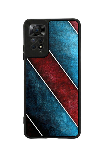 Aksel Kılıf متوافق مع Redmi Note 11 Pro / 12 Pro مطبوع، أسود مطفي، سيليكون نا...