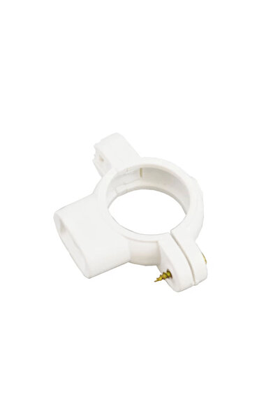 regata Clemă de fixare a țevilor din PP, 32 mm, albă, cu închidere cu șurub, ...