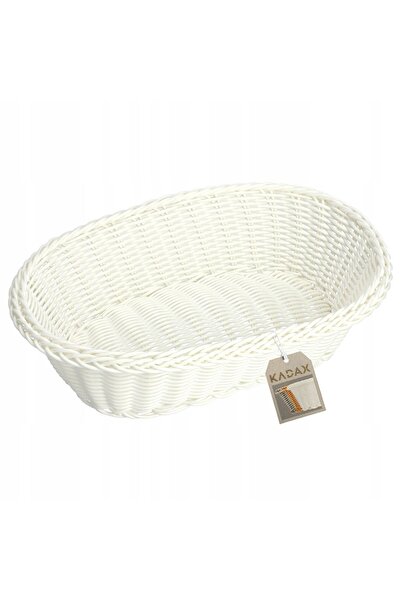 KADAX Basket for Table Bread, Cutlery, Cake, Oval Cream