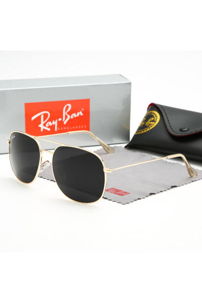 Ray-Ban Fashion Men's Sunglasses Metal High-end Sunglasses Black Frame with U...