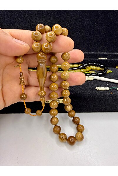 İskenderun Tesbihcilik Horoz İmame Istanbul Cut and Polished Kuka Tasbih with...