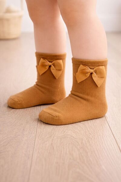 Victorino Yellow socks with bow