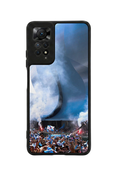 Aksel Kılıf متوافق مع Redmi Note 11 Pro / 12 Pro مطبوع، أسود مطفي، سيليكون نا...