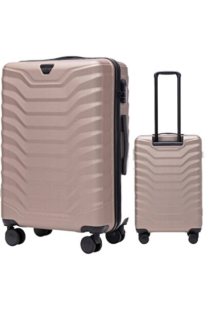 wings Troller mediu, Wings, PEA01-M-CHAMPAGNE, auriu, 63L, ABS, set 1 buc