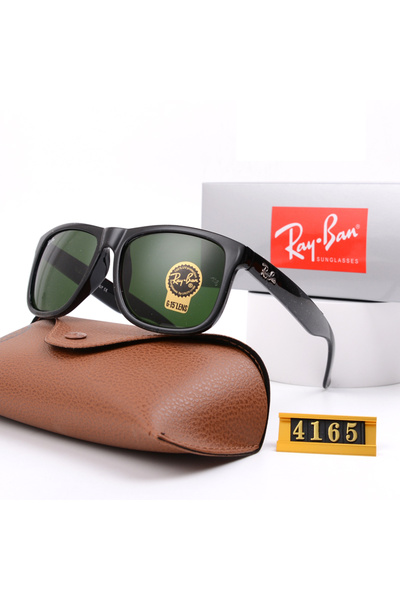 Ray-Ban Classic Men's Sunglasses Black Framed with Green UV Lenses