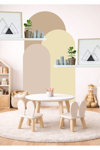 Sim Tasarım Set de autocolante de perete Bohemian Oval, 3 piese