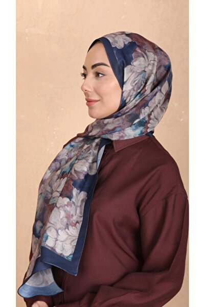 locella Koza Pamuk Şal Lacivert