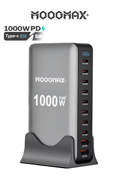 MOOGMAX منصة شحن بقوة 1000 واط موزعه على المنافذ. محطة شحن مزودة بافضل تقنية ...