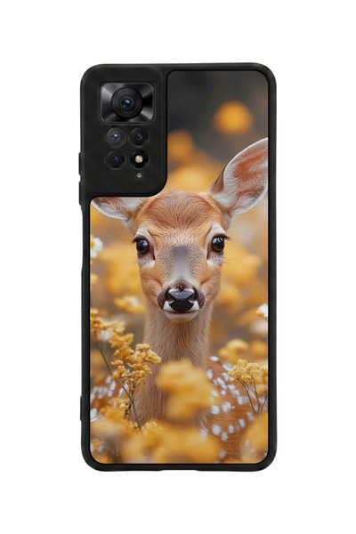 Aksel Kılıf Redmi Note 11 Pro / 12 Pro Compatible Printed , Matte Black, Soft...