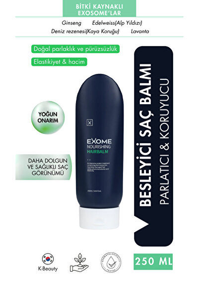 Exome Saç Kremi 250 ml | Eksozom İçeren Onarıcı ve Besleyici Hair Balm | Kuru...