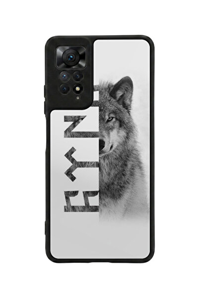 Redmi Note 11 Pro / 12 Pro 4G Compatible Printed, Matt Black,Soft Silicone, Protective,Shock Absorbing Cover,Case