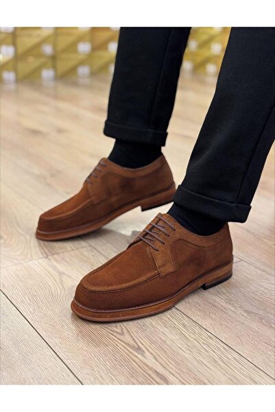 Parlak Hakiki Deri Fiyapalı Klasik Ayakkabı