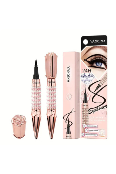 Yanqina 24H Rich Color Eyeliner – Long Lasting Waterproof Liquid Eyeliner