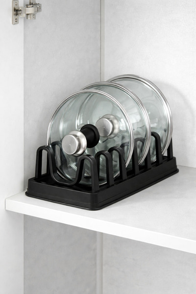 Binbirreyon In-Cabinet Pot Lid and Plate Organizer 31cm Rd094