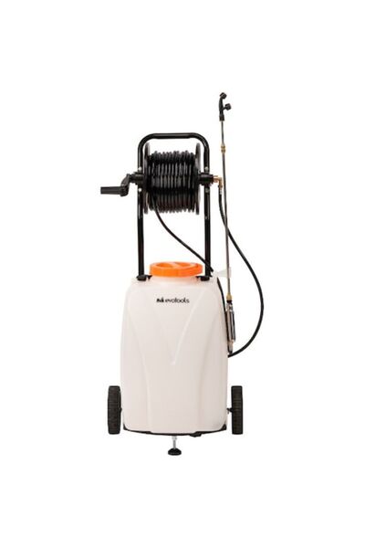 Evotools Battery Sprayer with Transport Wheels and 30M Hose - Volume 40L