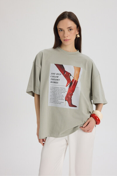 MAI STUDIOS CO. Theory Oversized Gray T-Shirt