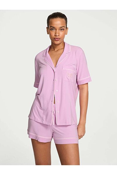 Victoria's Secret Modal Yumuşak Fiyonklu Kısa Pijama Takımı