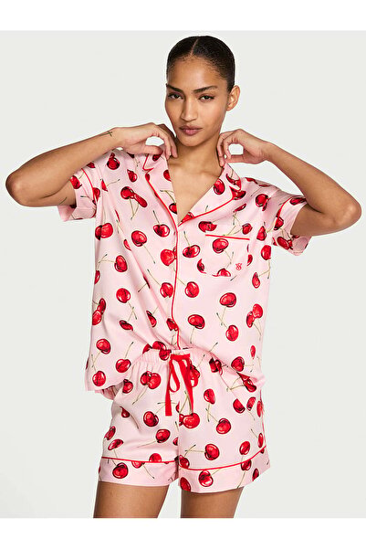 Victoria's Secret Saten Kısa Pijama Takımı