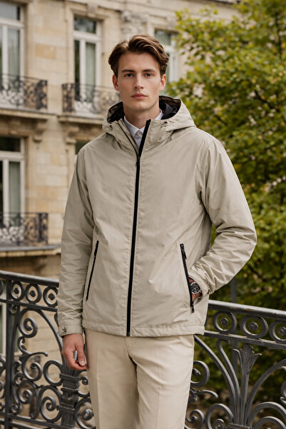 DAMGA JEANS معطف واق من المطر مبطن وعصري للرجال من ديلي بريميوم كاجوال