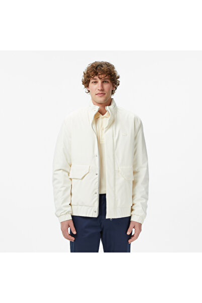 Lacoste Erkek Relaxed Fit Dik Yaka Krem Mont
