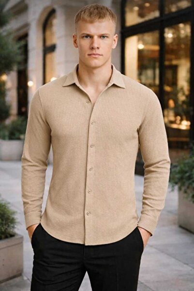 BRLKN Men's Long Sleeve Ottoman Shirt