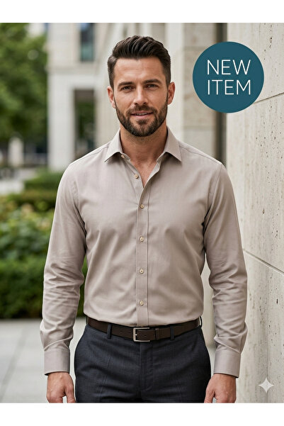 Fine Touch Premium Men's 100% Cotton Shirt – Sweat-Resistant Fabric