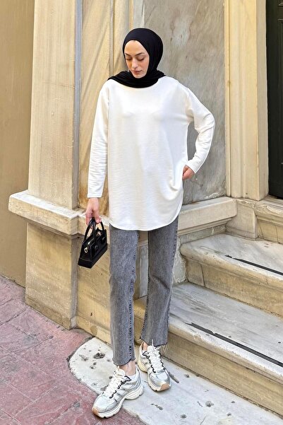 lamelif Basic Sweat White