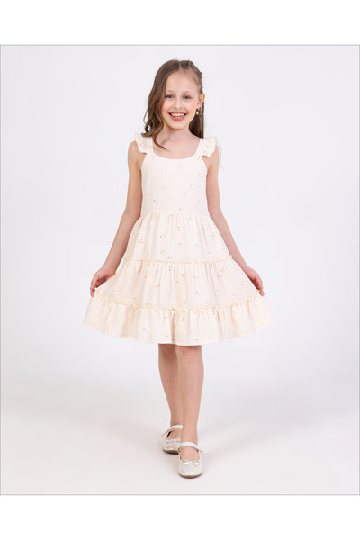 Luggi Baby Muslin Floral Dress