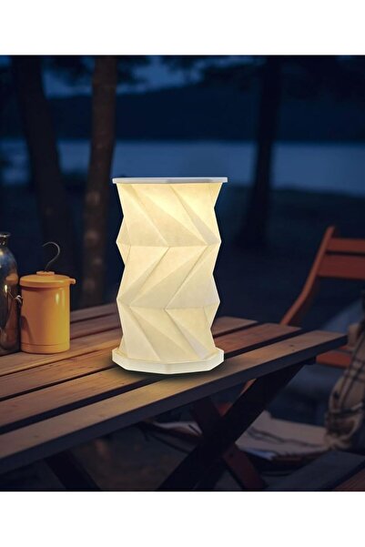 Arabest مصباح مكتبي LED قابل للطي، قابل لإعادة الشحن عبر منفذ USB، يعمل باللم...