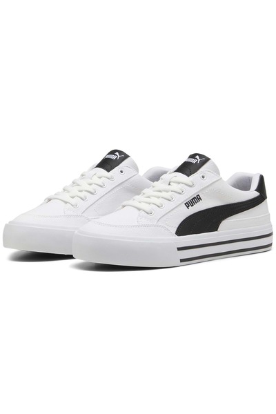 Puma Court Classic Vulc Fs 396353 Unisex Sports Shoes White-Black