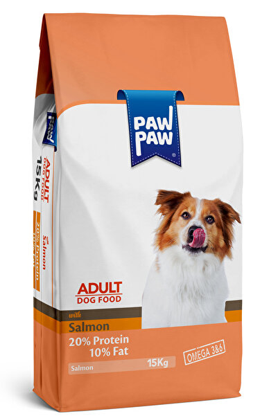 PawPaw Ξηρά τροφή για ενήλικα σκυλιά, premium, με κρέας σολομού, 15 kg, ισορρ...