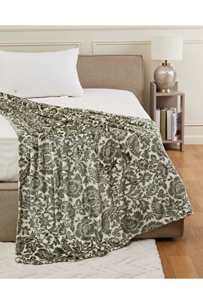 REDTAG Green Printed Blanket