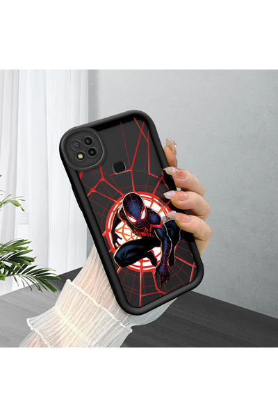 quırkshıeld Redmi 9C/10A Uyumlu Örümcek Adam desenli lüks moda yumuşak siliko...