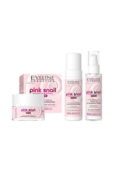 Eveline Cosmetics Eveline Pink Snail PDRN Set – Cream 50 ml + Cleansing 150 m...