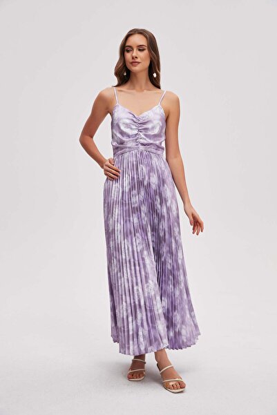 menta Sleeveless printed midi dress