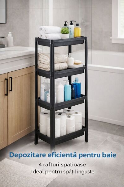 Eom 4-Tier Plastic Storage Shelf
