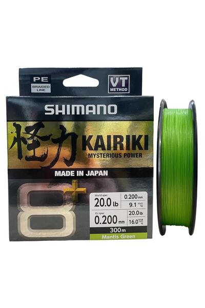 Shimano Kairiki 8+ 300 Mt 0.20mm İp Misina Mantis Green